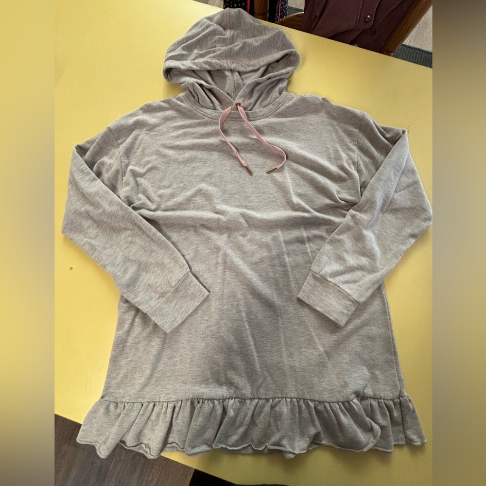 Gray Matilda Jane Ruffle Hoodie